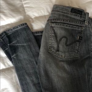 CitIzen of Humanity Grey skinny jeans